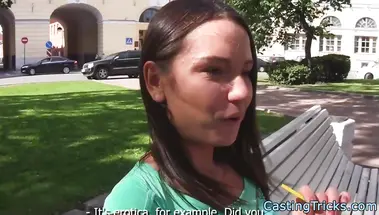 Наивная молодуха отдалась на порно кастинге ради большой зарплаты